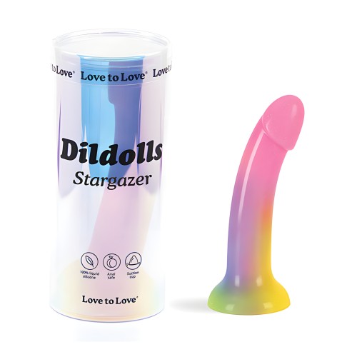 Dildolls Silicone Love to Love Stargazer - Gradiente Arcoíris con Brillo