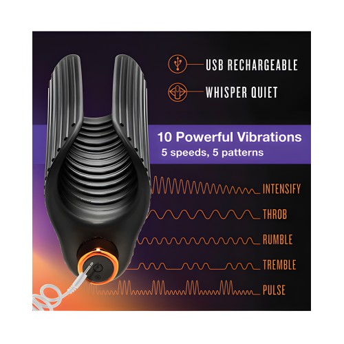 Blush M Elite Platinum Wrapt - Negro | Masturbador Premium