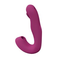 Shots Vive Yuna Vibrador de Doble Acción Airwave y Estimulador de G-Spot - Rosa