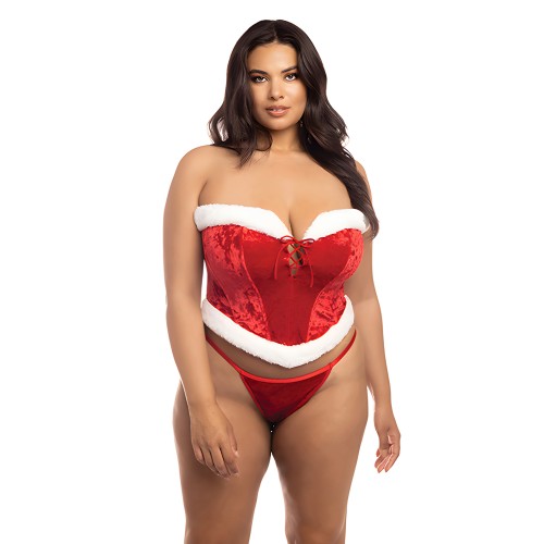 Bustier de Terciopelo Bonado de Santa Claus