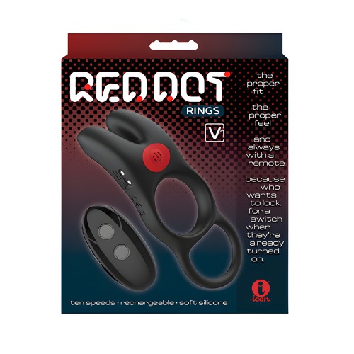 Anillo Cock Red Dot V1 - Negro