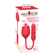 Wild Rose Vibrador Lamiendo &amp; Con Movimiento - Rojo
