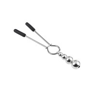 Selopa Beaded Nipple Clamps - Silver