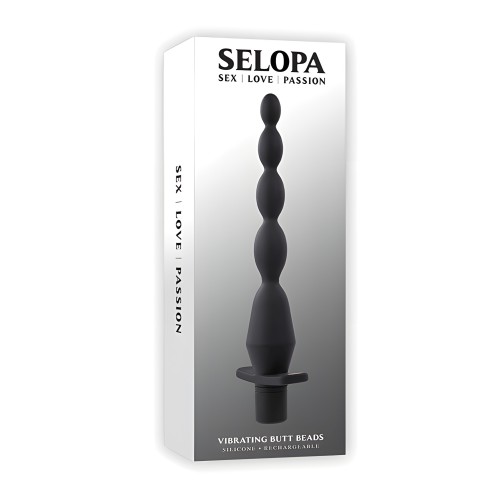 Selopa Vibrating Butt Beads - Black | Selopa