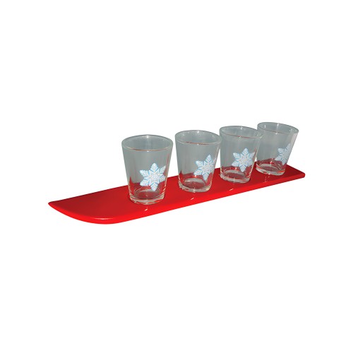 Set de Vasos para Shots en Forma de Esquí - Set de 4