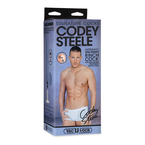 Pene ULTRASKYN de 8" con Ventosa Removible Vac-U-Lock - Codey Steele