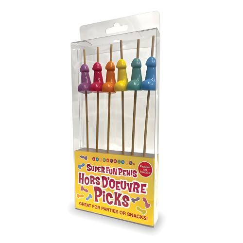 Picks para Aperitivos Super Divertidos - Set de 6
