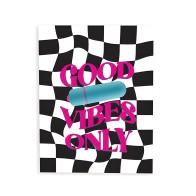 Tarjeta de Saludo Good Vibes Only - Vibrador Incluido - Divertida y Coqueta