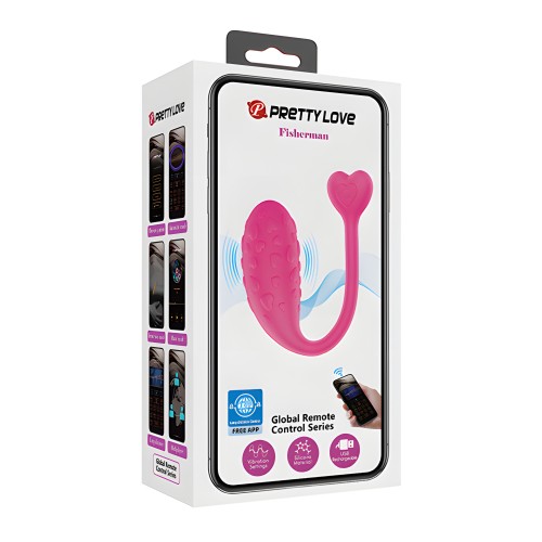 Huevo Vibrador Pretty Love Fisherman - Rosa Brillante