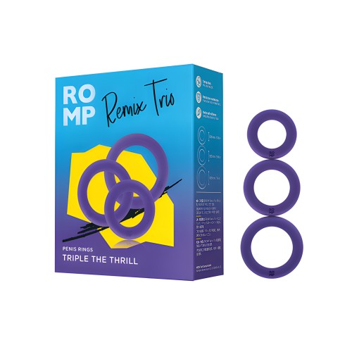 Juego de 3 Anillos para el Pene ROMP Remix