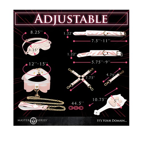 Set de Bondage Tiger Kitty de Master Series - Rosa