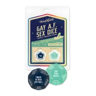 Juego de Dados Gay AF - Azul