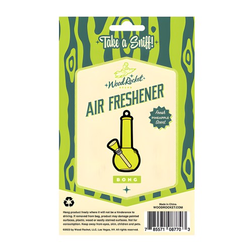 Wood Rocket Bong Air Freshener - Pineapple