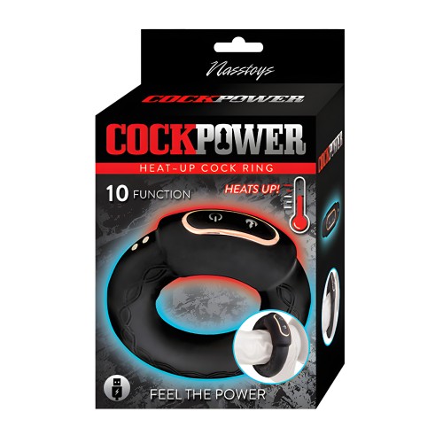 Cockpower Heat-Up Cock Ring - Black | Innovative Pleasure