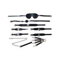 Kinky Play Box BDSM Kit 5 Piezas - Negro