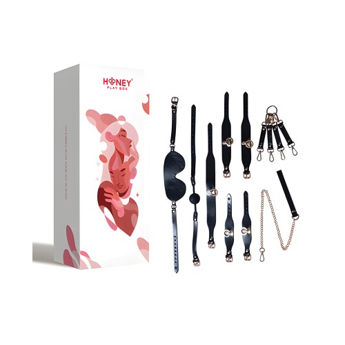 Kinky Play Box BDSM Kit 5 Piezas - Negro