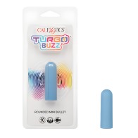Turbo Buzz Rounded Mini Bullet Stimulator - Blue