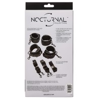 Nocturnal Collection Adjustable Bed Restraints - Black