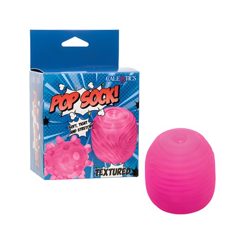 Pop Sock! Textured Masturbator Pink