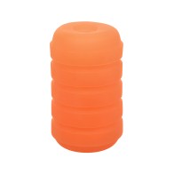 Pop Sock! Ribbed Masturbator - Orange