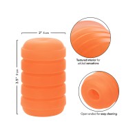 Pop Sock! Ribbed Masturbator - Orange