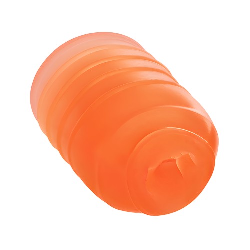 Pop Sock! Ribbed Masturbator - Orange