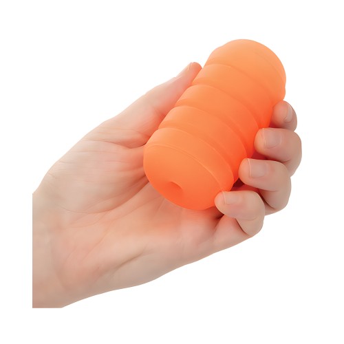 Pop Sock! Ribbed Masturbator - Orange