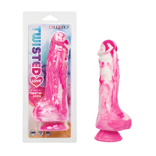 Twisted Love Dong de Silicona Retorcida - Rosa