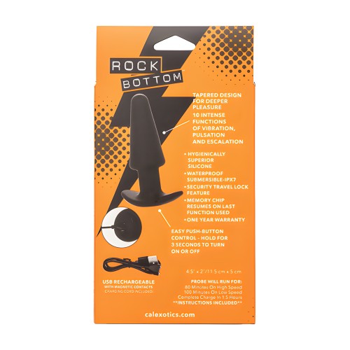 Rock Bottom Tapered Anal Probe - Black