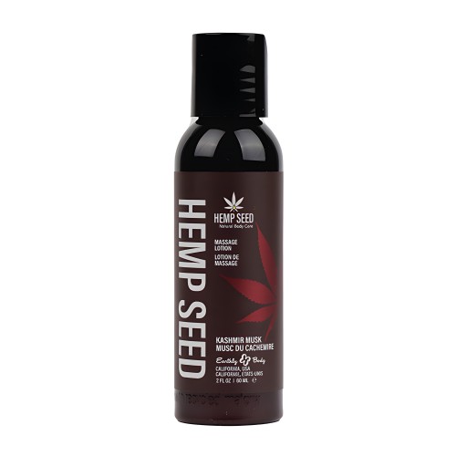 Loción de Masaje de Semilla de Cáñamo Earthly Body - 2 oz Kashmir Musk