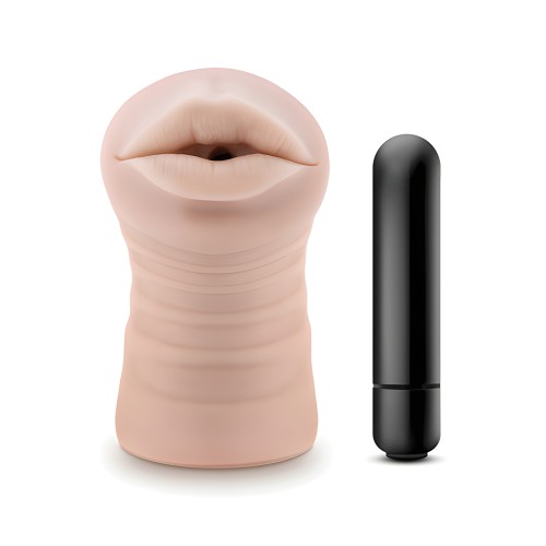 Blush EnLust Mouth Stroker with Vibrating Bullet - Nicole