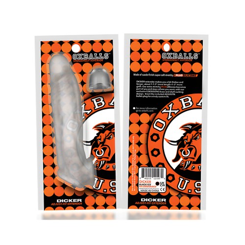 Oxballs Dicker Adjust-Fit Extender in Clear Ice