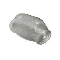 Oxballs MasterJack Double Penetration Stroker - Jo Clear Ice