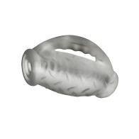 Oxballs MasterJack Double Penetration Stroker - Jo Clear Ice