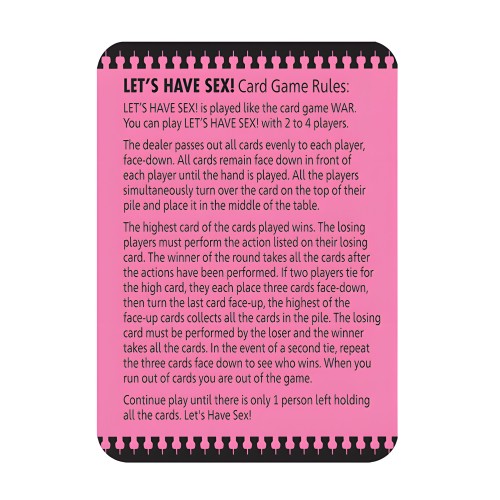 Juego de Cartas Let's Have Sex