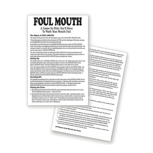 Juego de Cartas Foul Mouth