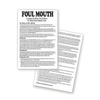 Juego de Cartas Foul Mouth