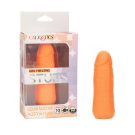 Silicone Studs Mini Vibrator - Orange