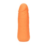 Silicone Studs Mini Vibrator - Orange
