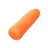 Silicone Studs Mini Vibrator - Orange
