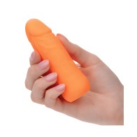 Silicone Studs Mini Vibrator - Orange