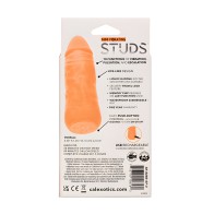 Silicone Studs Mini Vibrator - Orange