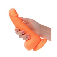 Dildo Neon de Silicona 6" - Naranja