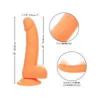 Dildo Neon de Silicona 6" - Naranja