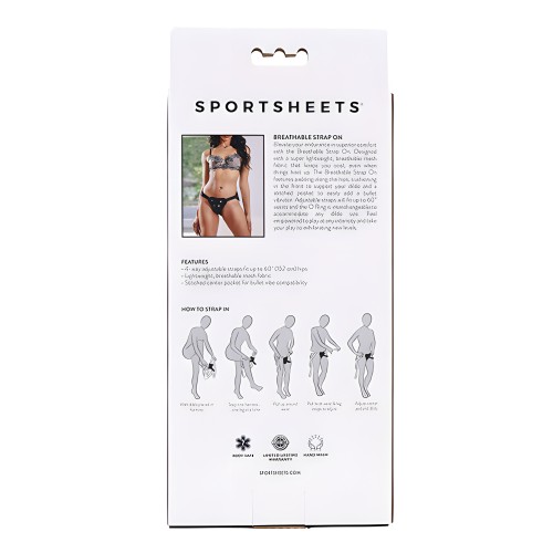 Arnés Negro Transpirable Sportsheets