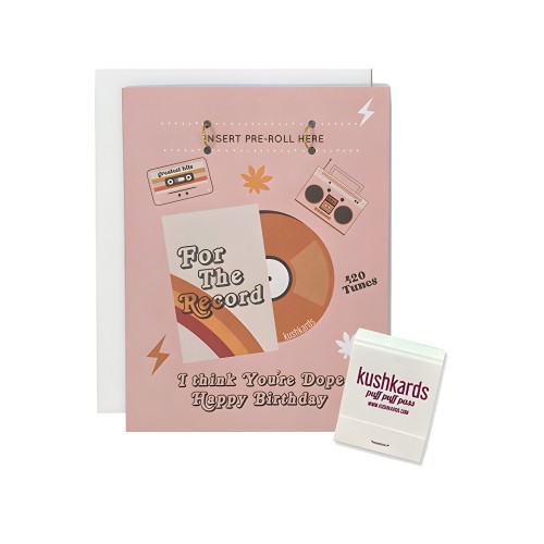 Tarjeta de Cumpleaños For The Record con Cerillos