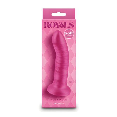 Dildo Curvado Charlie 5" - Rosa Metálico