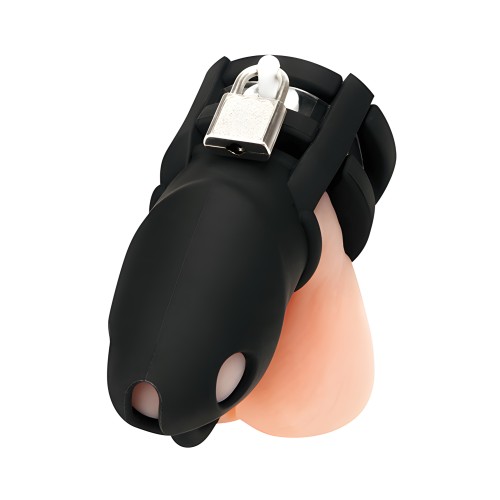 Jaula Mini Cock con Divisor de Testículos - Negro