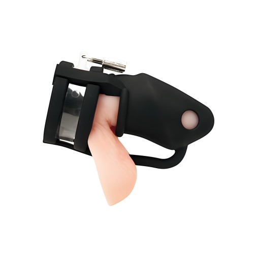 Jaula Mini Cock con Divisor de Testículos - Negro