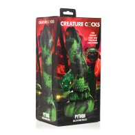 Creature Cocks Python Silicone Dildo - Black/Green